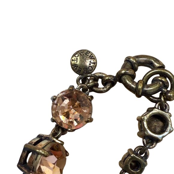 J.Crew Vintage-Inspired Gold-Tone Bracelet With Amber Crystal Accents - Picture 5 of 8
